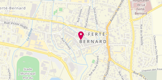 Plan de Crédit Mutuel, 1 Rue Carnot, 72400 La Ferté-Bernard