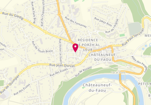 Plan de Crédit Mutuel, 2 Bis Place du Park, 29520 Châteauneuf-du-Faou