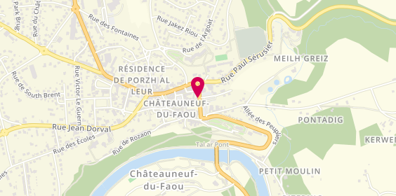 Plan de Agence de Chateauneuf du Faou, 10 place du Marché, 29520 Châteauneuf-du-Faou