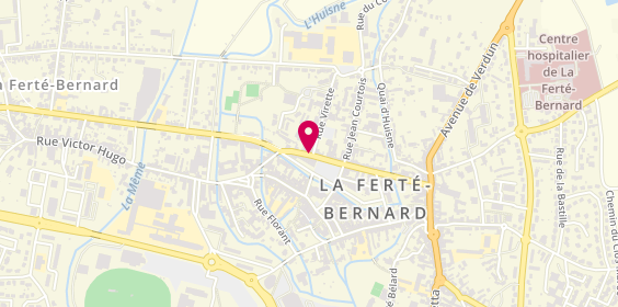 Plan de BNP Paribas - la Ferte Bernard, 17 Rue Denfert Rochereau, 72400 La Ferté-Bernard