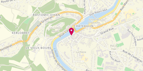 Plan de BNP Paribas - Chateaulin, 11 Quai Jean Moulin, 29150 Châteaulin