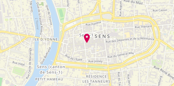 Plan de BNP Paribas - Sens, 73 Grande Rue, 89100 Sens