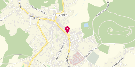 Plan de BNP Paribas - Bruyeres, 51 Rue du Cameroun, 88600 Bruyères