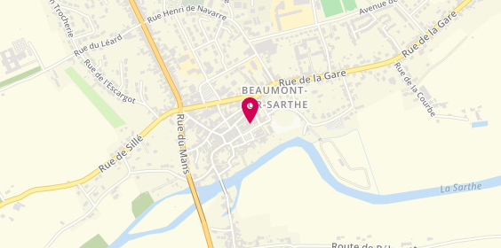 Plan de Caisse d'Epargne Beaumont sur Sarthe, 21 place des Halles, 72170 Beaumont-sur-Sarthe