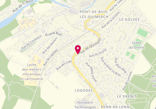 Plan de Crédit Agricole, 47 Rue de Quimper, 29590 Pont-de-Buis-lès-Quimerch