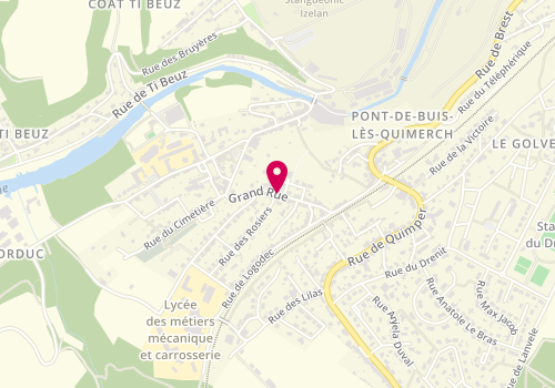 Plan de Crédit Mutuel, 72 Grand Rue, 29590 Pont-de-Buis-lès-Quimerch