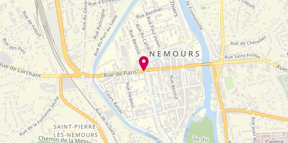 Plan de BNP Paribas - Nemours, 49 Rue de Paris, 77140 Nemours