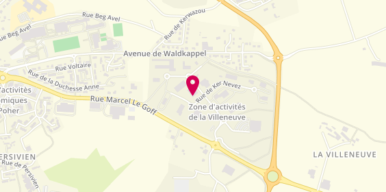 Plan de Comptoir Metallurgique de Bretagne, Zone Aménagement de la Villeneuve, 29270 Carhaix-Plouguer