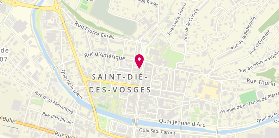 Plan de CIC, 51 Rue Thiers, 88100 Saint-Dié-des-Vosges
