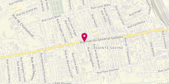 Plan de LCL Banque et assurance, 85 avenue du Général Gallieni, 10300 Sainte-Savine