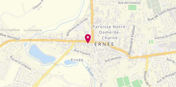 Plan de Caisse d'Epargne Ernee, 13 place Renault Morlière, 53500 Ernée
