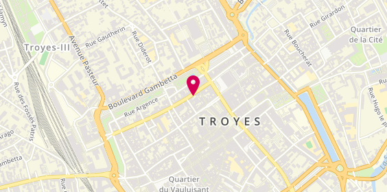 Plan de BNP Paribas - Troyes, 53 Rue Général de Gaulle, 10000 Troyes