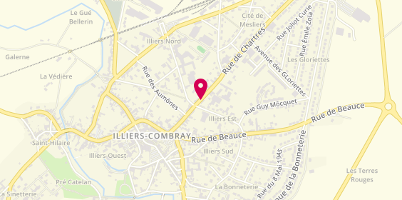 Plan de Crédit Mutuel, 24 Rue de Chartres, 28120 Illiers-Combray