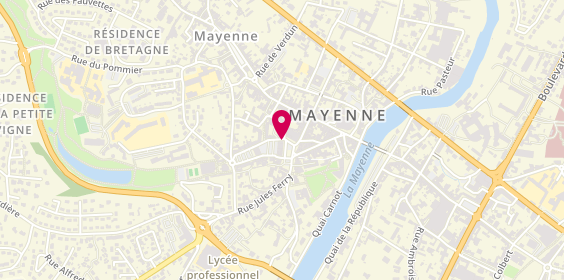Plan de BNP Paribas - Mayenne, 10 place Georges Clemenceau, 53100 Mayenne
