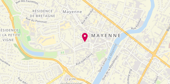 Plan de Caisse d'Epargne Mayenne, place des Halles, 53100 Mayenne