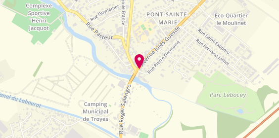 Plan de BNP Paribas - Pont Sainte Marie, 2 avenue Jules Guesde, 10150 Pont-Sainte-Marie