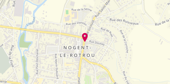 Plan de BNP Paribas - Nogent le Rotrou, 13 Rue Villette Gâte, 28400 Nogent-le-Rotrou
