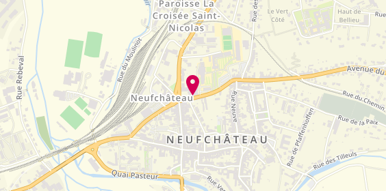 Plan de Crédit Agricole Alsace Vosges, 9 Rue Jules Ferry, 88300 Neufchâteau