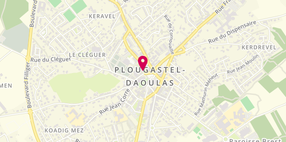 Plan de Agence Plougastel, 12 Rue de l'Église, 29470 Plougastel-Daoulas