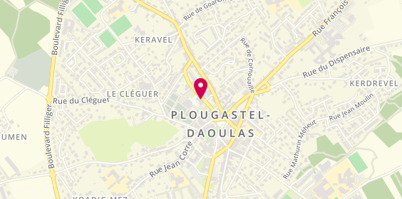 Plan de Crédit Mutuel de Bretagne PLOUGASTEL DAOULAS, 10 Rue Louis Nicolle, 29470 Plougastel-Daoulas