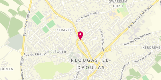 Plan de Banque Populaire Grand Ouest, 19 Rue du Pont, 29470 Plougastel-Daoulas