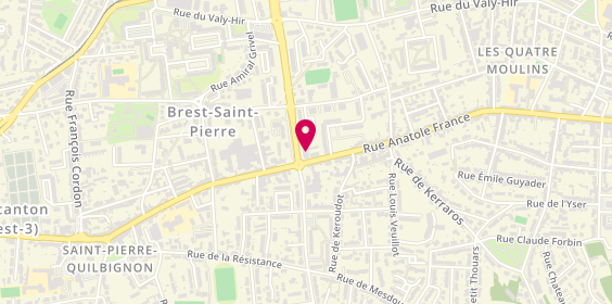 Plan de Banque Populaire Grand Ouest, 1 Bis Rue Emile Rousse, 29200 Brest