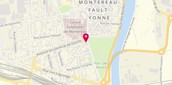 Plan de CIC, 1 avenue du Maréchal Leclerc, 77130 Montereau-Fault-Yonne
