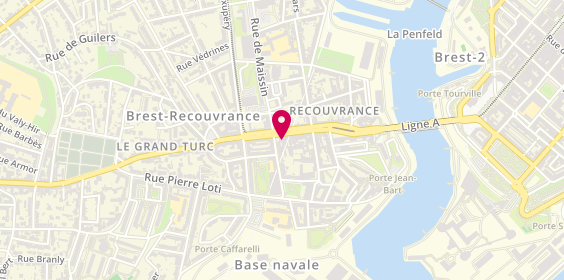 Plan de Caisse Locale de Brest Iroise, 50 - 52 Rue de la Porte, 29200 Brest