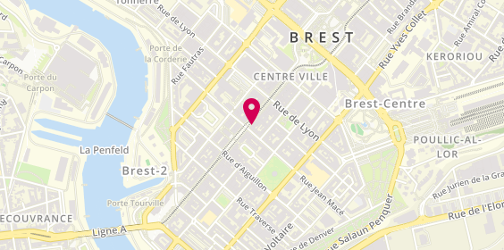 Plan de LCL Banque et assurance, 65 Rue de Siam, 29200 Brest
