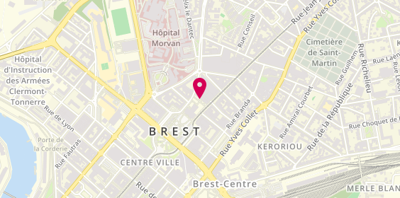 Plan de Agence Hotel de Ville, 5 Rue Frezier, 29200 Brest