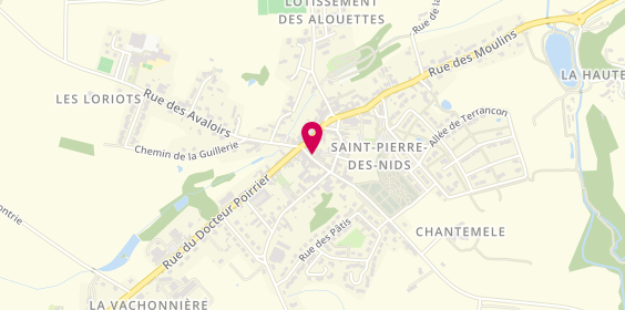Plan de Crédit Agricole Normandie, 5 Rue du Bourg l'Abbé, 53370 Saint-Pierre-des-Nids