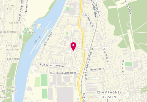 Plan de Crédit Agricole Brie Picardie, 14 Rue Pasteur, 77430 Champagne-sur-Seine