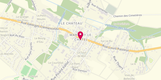 Plan de Marigny le Chatel, 1 Rue Georges Clémenceau, 10350 Marigny-le-Châtel