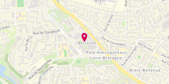 Plan de Agence Brest Bellevue, 15 place Napoléon Iii, 29200 Brest