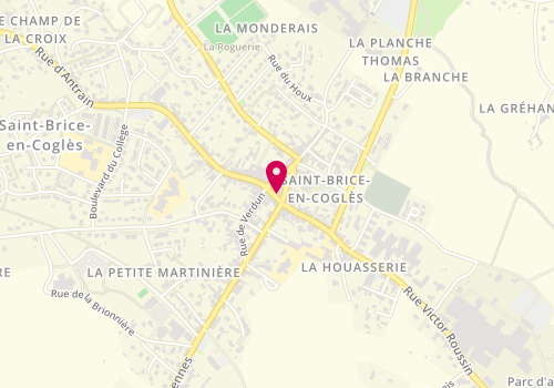 Plan de Crédit Mutuel de Bretagne SAINT BRICE-ANTRAIN, 6 Rue Joseph Tronchot, 35460 Maen-Roch