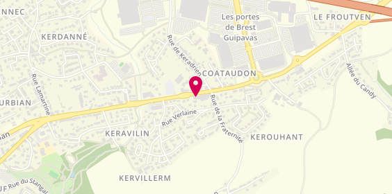 Plan de Crédit Mutuel de Bretagne GUIPAVAS-COATAUDON, 103 Boulevard de Coataudon, 29490 Guipavas