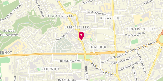 Plan de Agence de Brest Lambezellec, 8 Rue Robespierre, 29200 Brest
