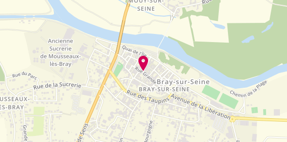 Plan de BRED-Banque Populaire, 27 Rue du Général Leclerc, 77480 Bray-sur-Seine