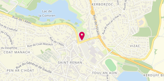 Plan de Agence de St Renan, 8 Rue Joseph le Velly, 29290 Saint-Renan