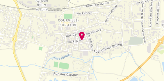 Plan de Crédit Mutuel, 54 Rue Pannard, 28190 Courville-sur-Eure