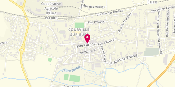 Plan de Agence Courville, 1 Rue Dr Bacon, 28190 Courville-sur-Eure