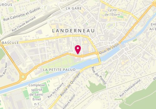 Plan de Crédit Agricole Landerneau, 3 Rue Alain Daniel, 29800 Landerneau