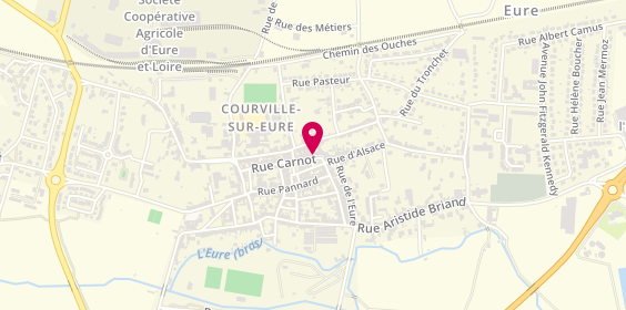 Plan de Crédit Agricole Val de France, 53 Rue Carnot, 28190 Courville-sur-Eure