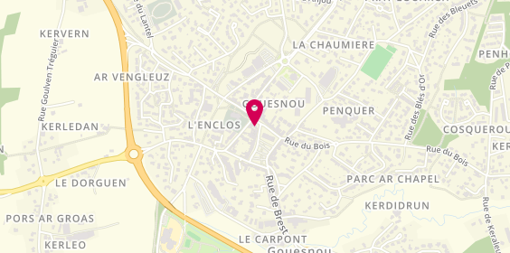 Plan de Caisse de Bretagne de Credit Mutuel Agricole, 35 Place des Fusilles, 29850 Gouesnou