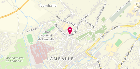 Plan de Agence Groupama Lamballe, 3 Rue Général de Gaulle, 22400 Lamballe-Armor