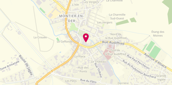 Plan de Montier en Der, 10 Place Notre Dame, 52220 La Porte-du-Der