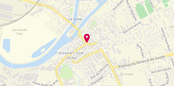 Plan de BNP Paribas - Nogent Sur Seine, 26 Rue de l'Hôtel Dieu, 10400 Nogent-sur-Seine