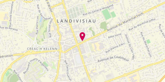 Plan de Landivisiau Bnpp Bdb, 7 avenue Maréchal Foch, 29400 Landivisiau