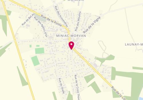 Plan de Crédit Mutuel de Bretagne MINIAC MORVAN, 2 Place des 4 F. De Villele, 35540 Miniac-Morvan