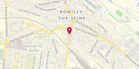 Plan de BNP Paribas - Romilly Sur Seine, 56 Rue de la Boule d'Or, 10100 Romilly-sur-Seine